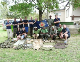 Anti-poaching team given a boost with army kit donation!